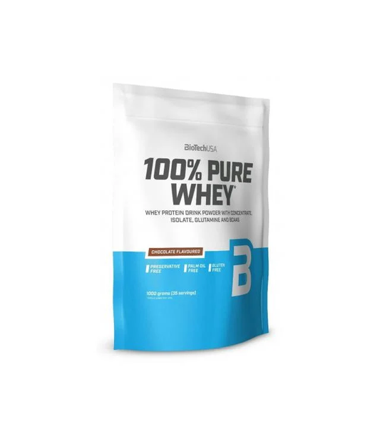 BiotechUSA – 100% Pure Whey (1000 g) | Molkenprotein mit hohem Eiweißgehalt