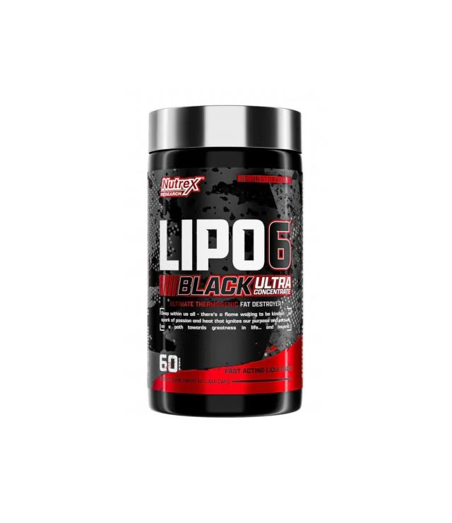 Nutrex Lipo 6 Black Ultra Concentrate – 60 Kapseln | Hardcore Fatburner